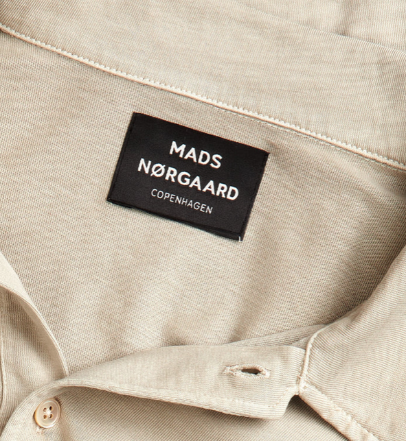 Polo Shirt MNDye Cotton Jersey Oatmeal