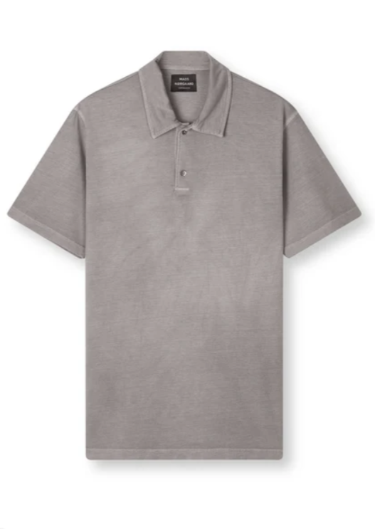 Polo Shirt MNDye Cotton Jersey Titanium