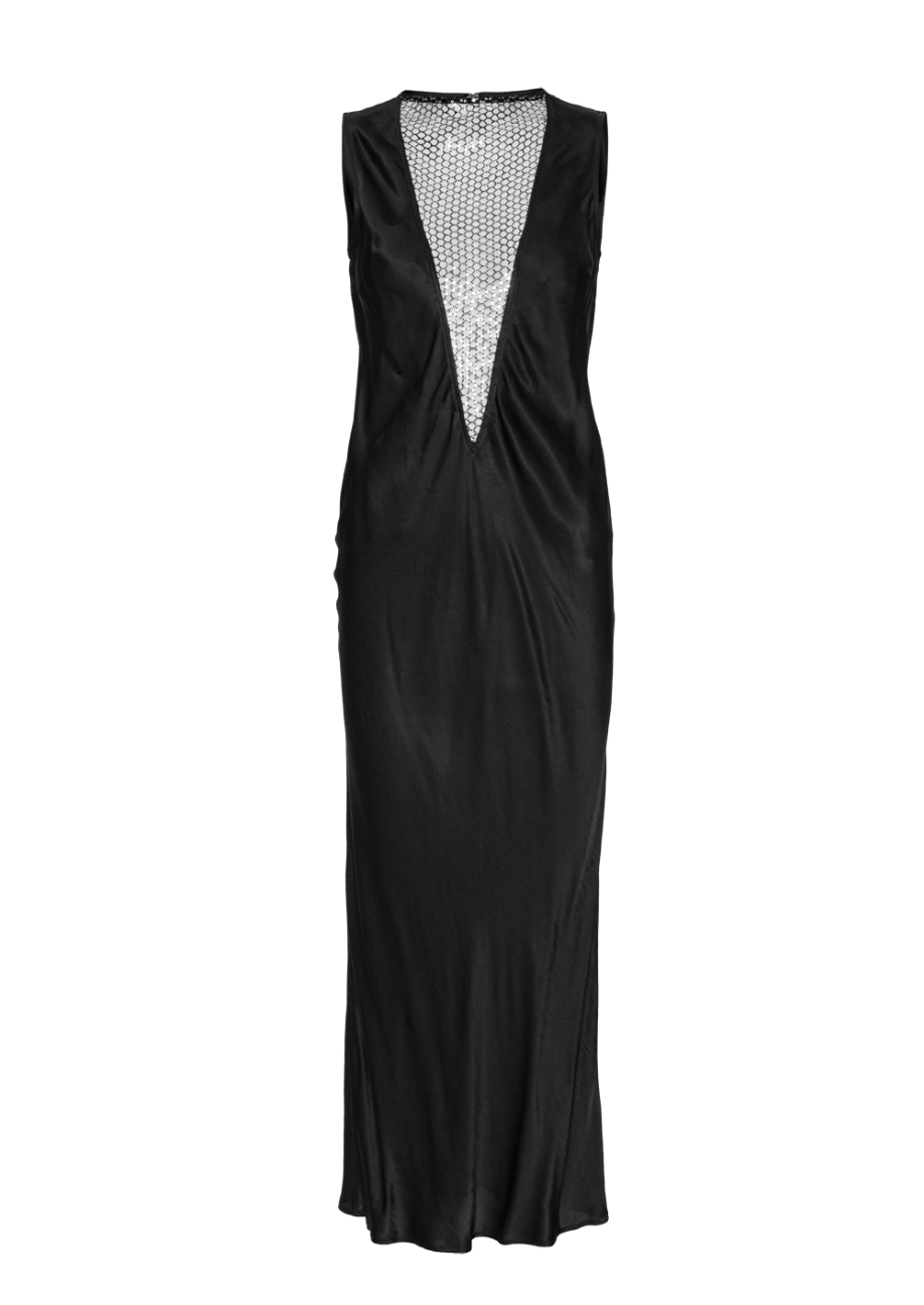 Sleeveless Midi Dress Black