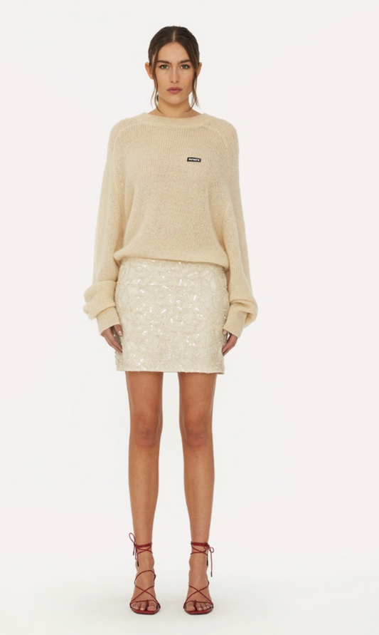 Sequin Jacquard Mini Skirt