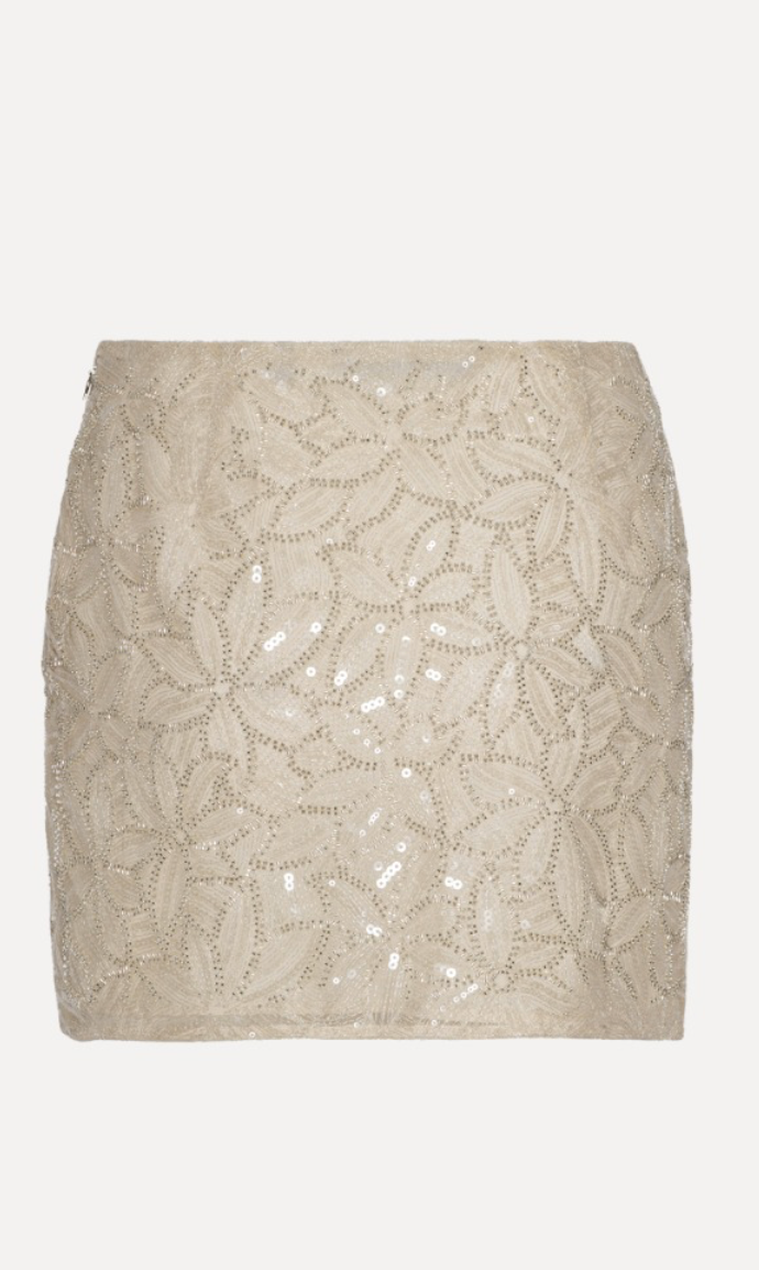 Sequin Jacquard Mini Skirt