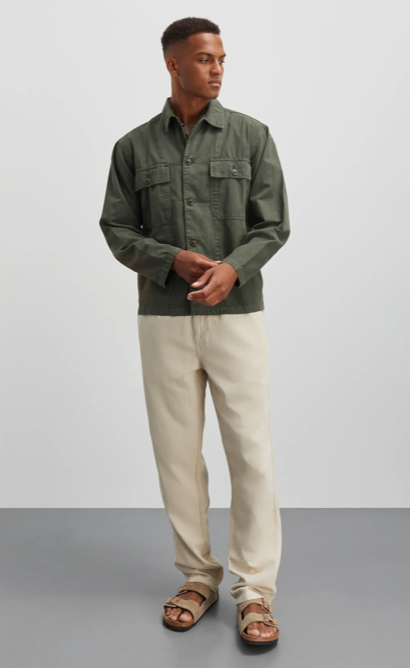 Pants MNSyron Cotton Linen Hektor Pants Oatmeal