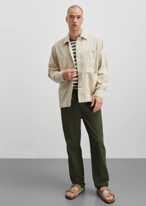 Jacket MNSyron Cotton Linen Core Oatmeal