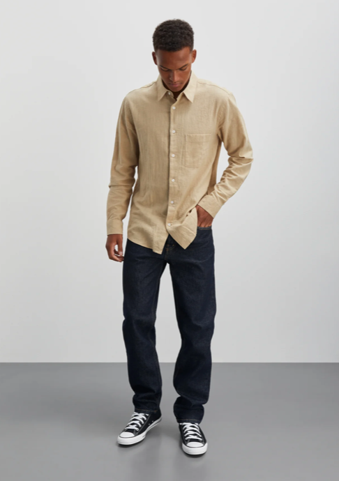 Hemd Cotton Linen MNSune Shirt Trench Coat