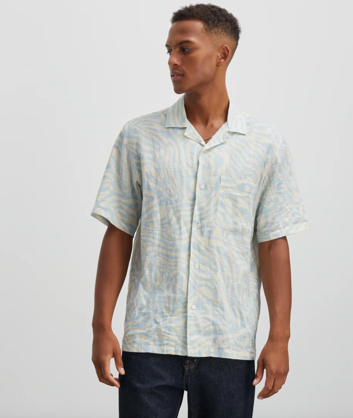 Hemd Cotton Linen MNKenji AOP Shirt
