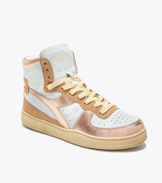Sneaker Diadora MI BASKET METAL PIGSKIN USED WN Frappe Beige
