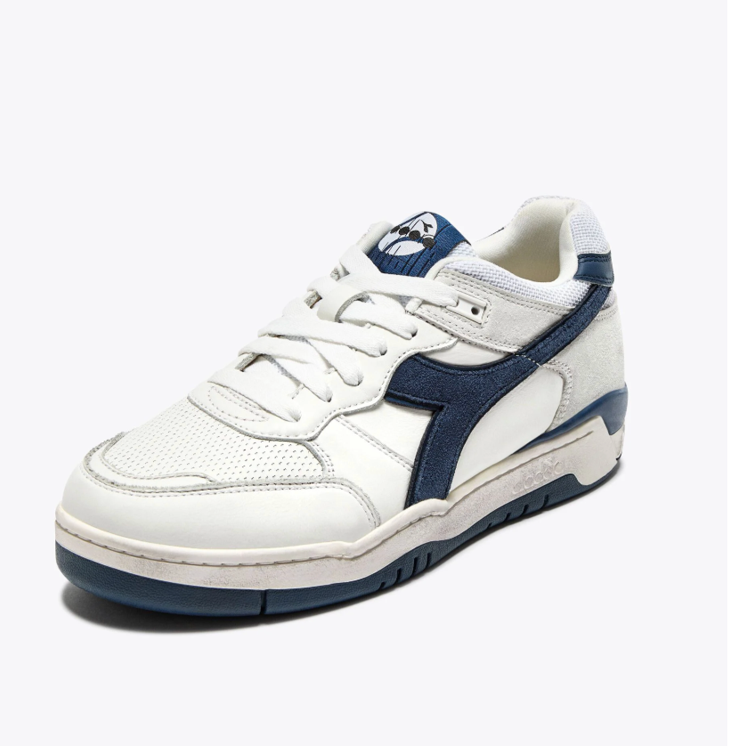 Sneaker Diadora Heritage B.560 used Weiß/Majolika Blau
