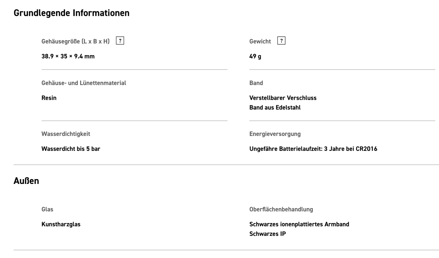 Casio B640WB-1BEF 3294