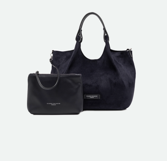 Handtasche Gianni Chiarini DuaGC Midi Suede Notturno
