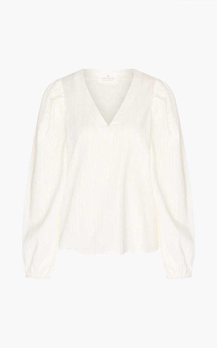 Bluse Frits2 Off White Gold