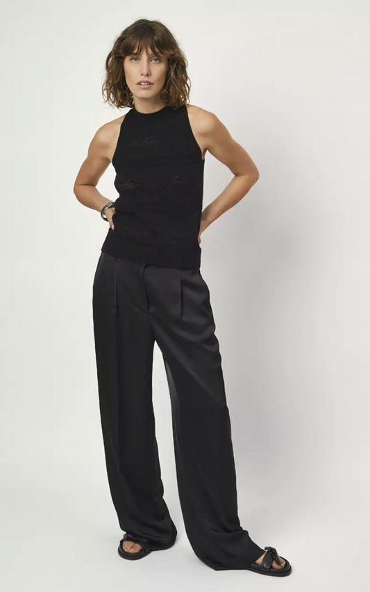 Satin Pants D6Jules Jungle Leaf