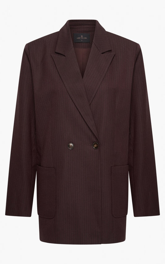 Blazer Burgundy Nadelstreifen
