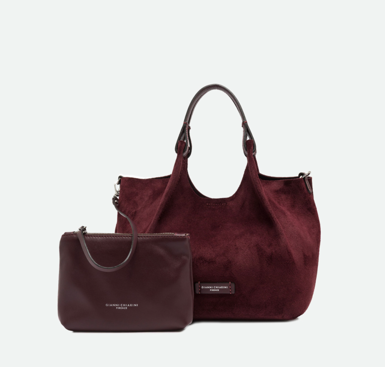 Handtasche Gianni Chiarini DuaGC Midi Suede Amarone
