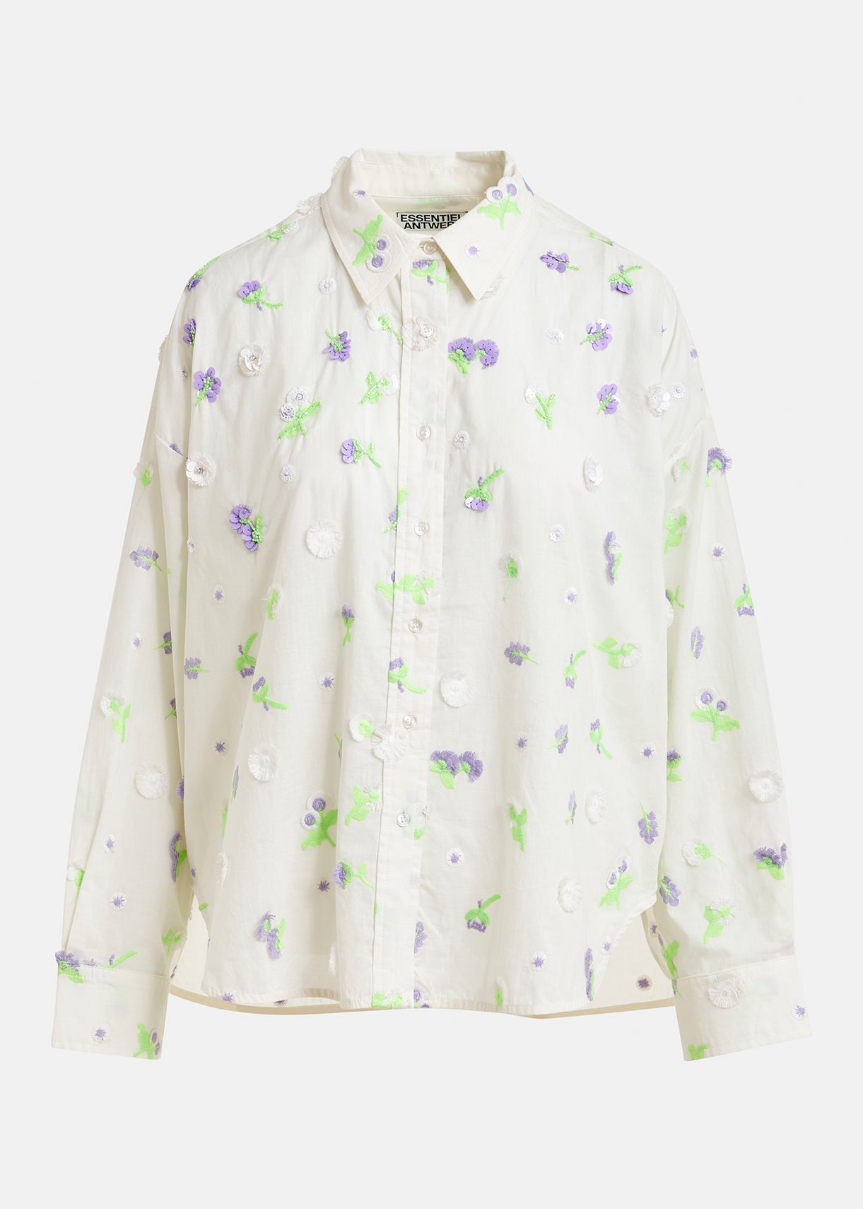 JIMENA EMBROIDERED BOXY SHIRT