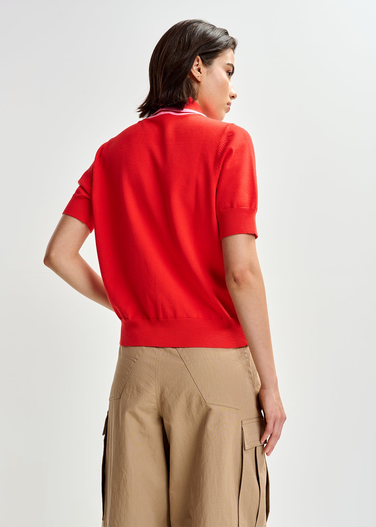 JONDA CONTRAST COLOUR POLO