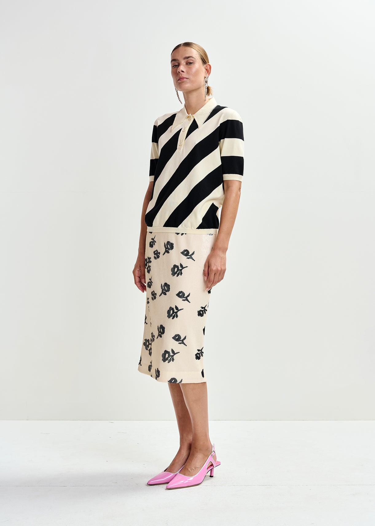 JORAM STRIPED KNIT POLO