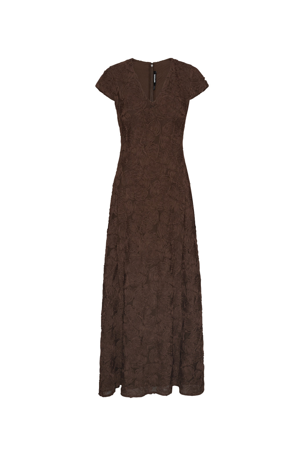 FLOWER MESH MAXI DRESS