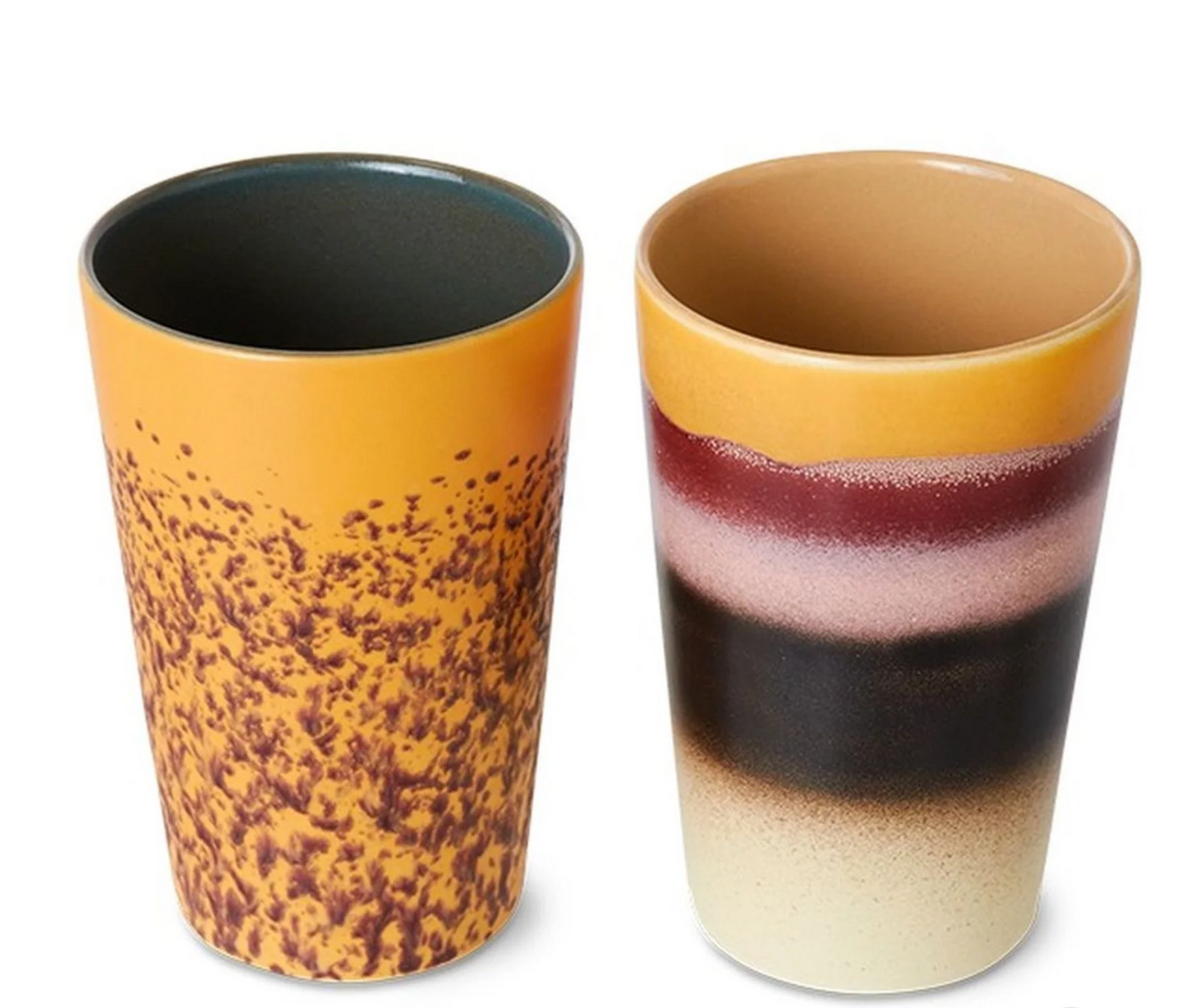 Tea Mugs 70s Ceramics Beach 2er Set