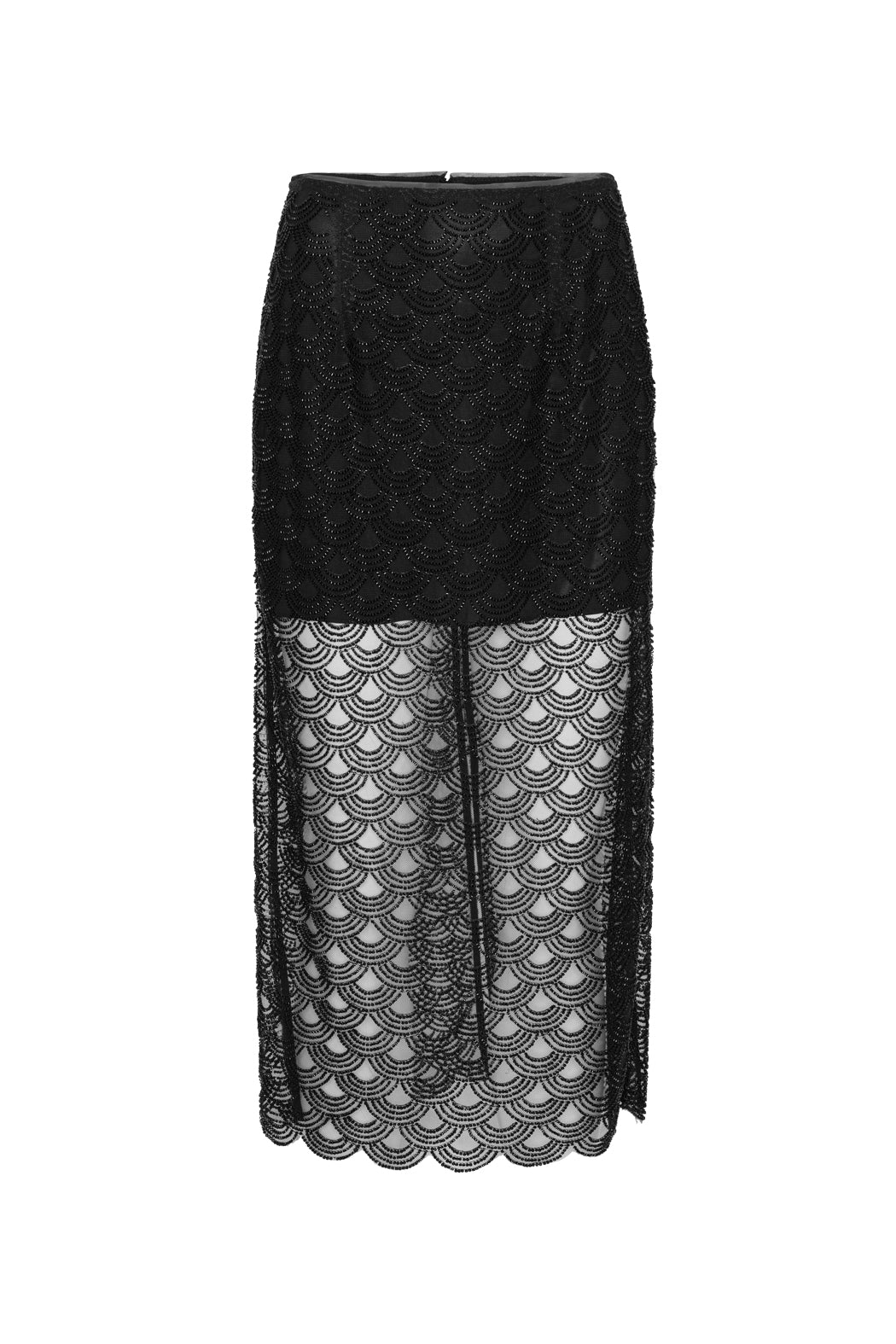 SEQUINS MIDI PENCIL SKIRT