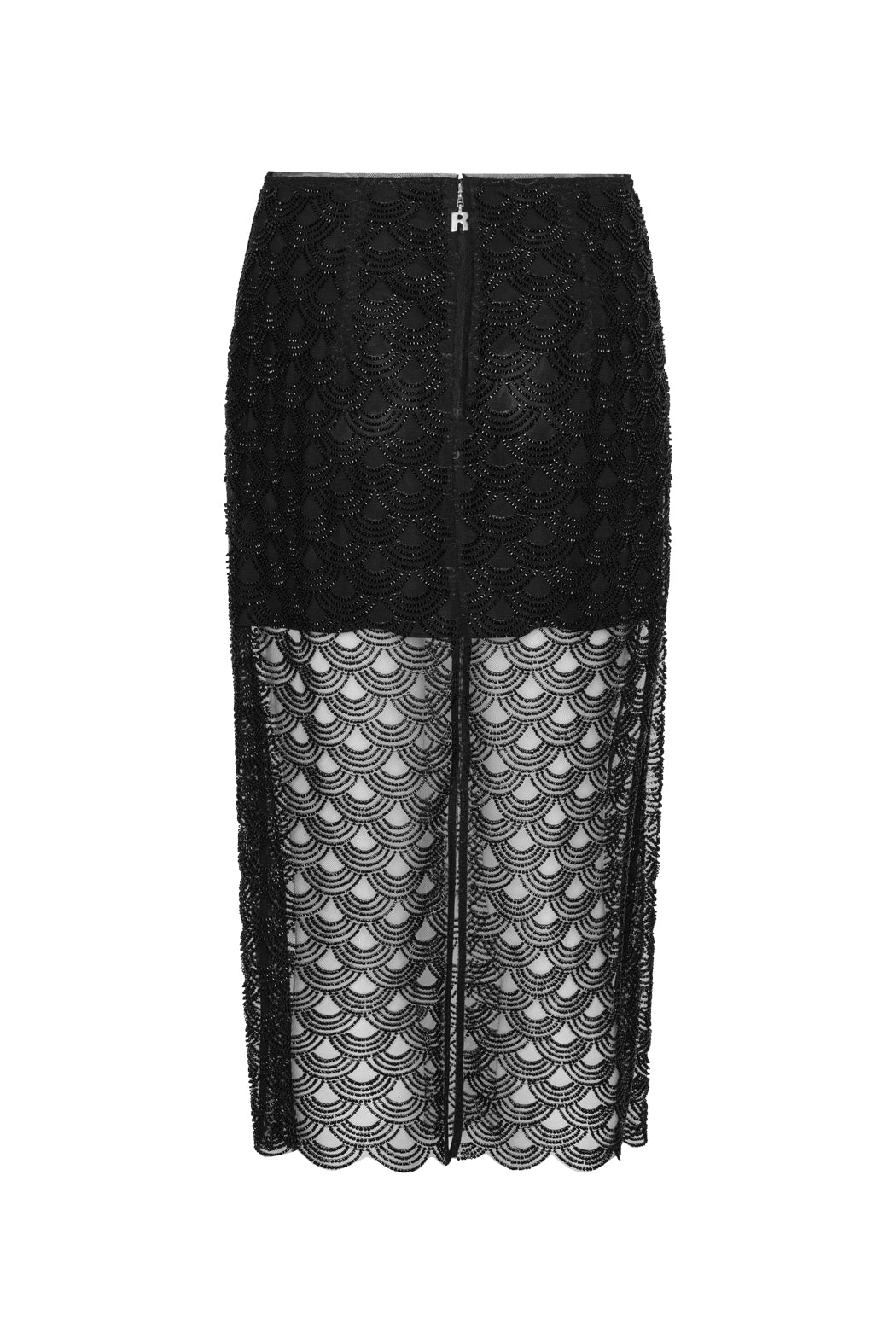 SEQUINS MIDI PENCIL SKIRT