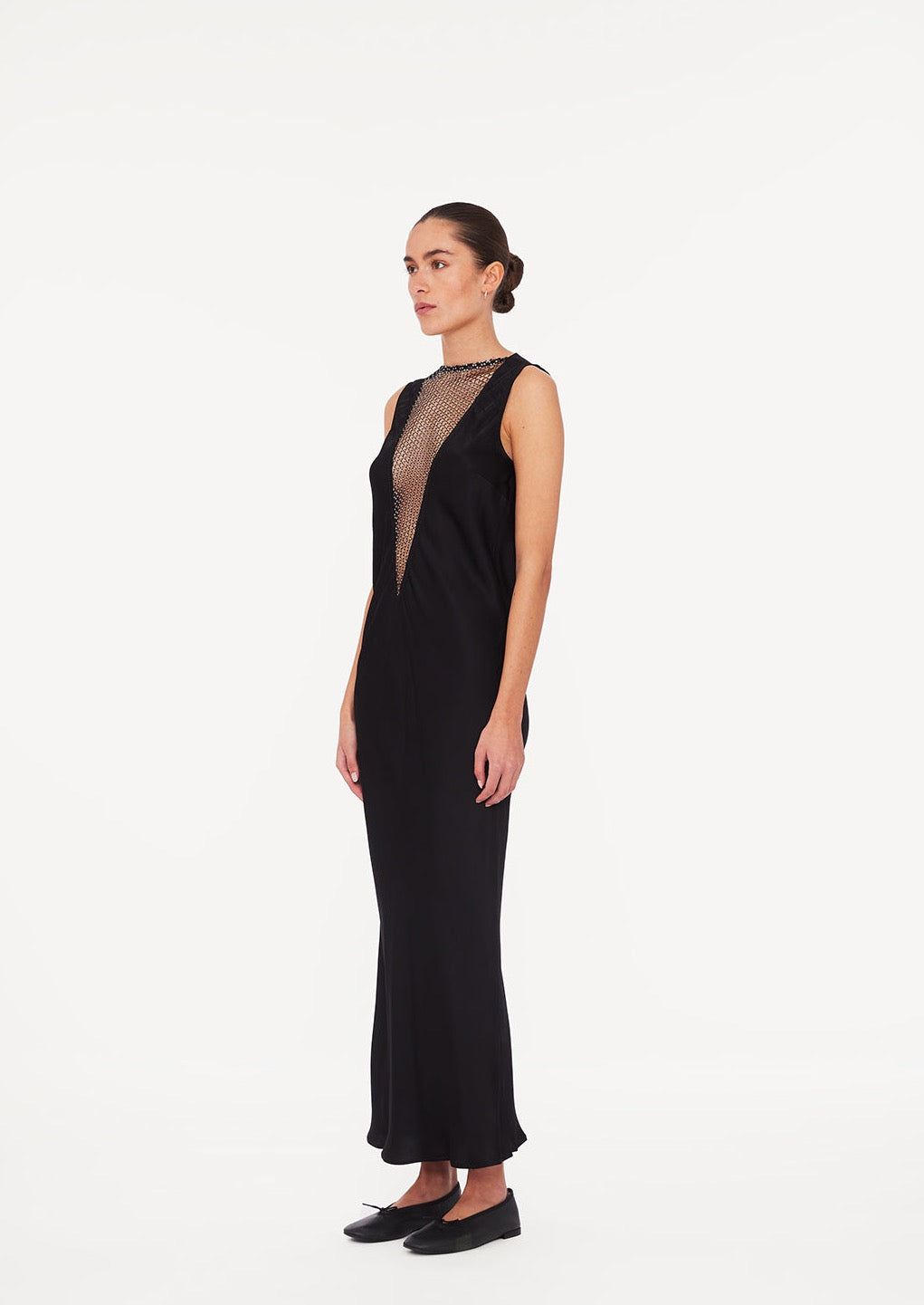 Sleeveless Midi Dress Black