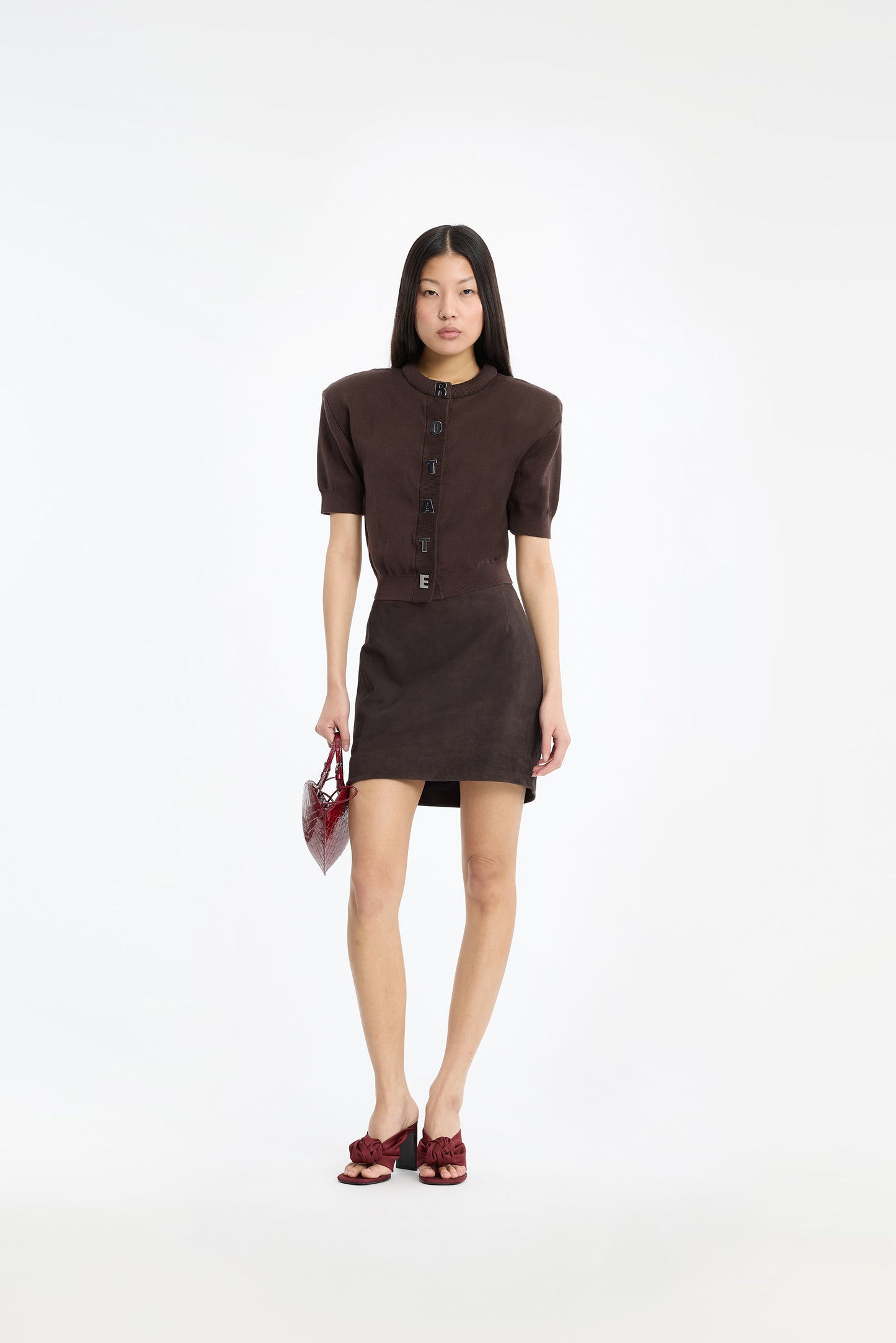 SUEDE MINI SKIRT