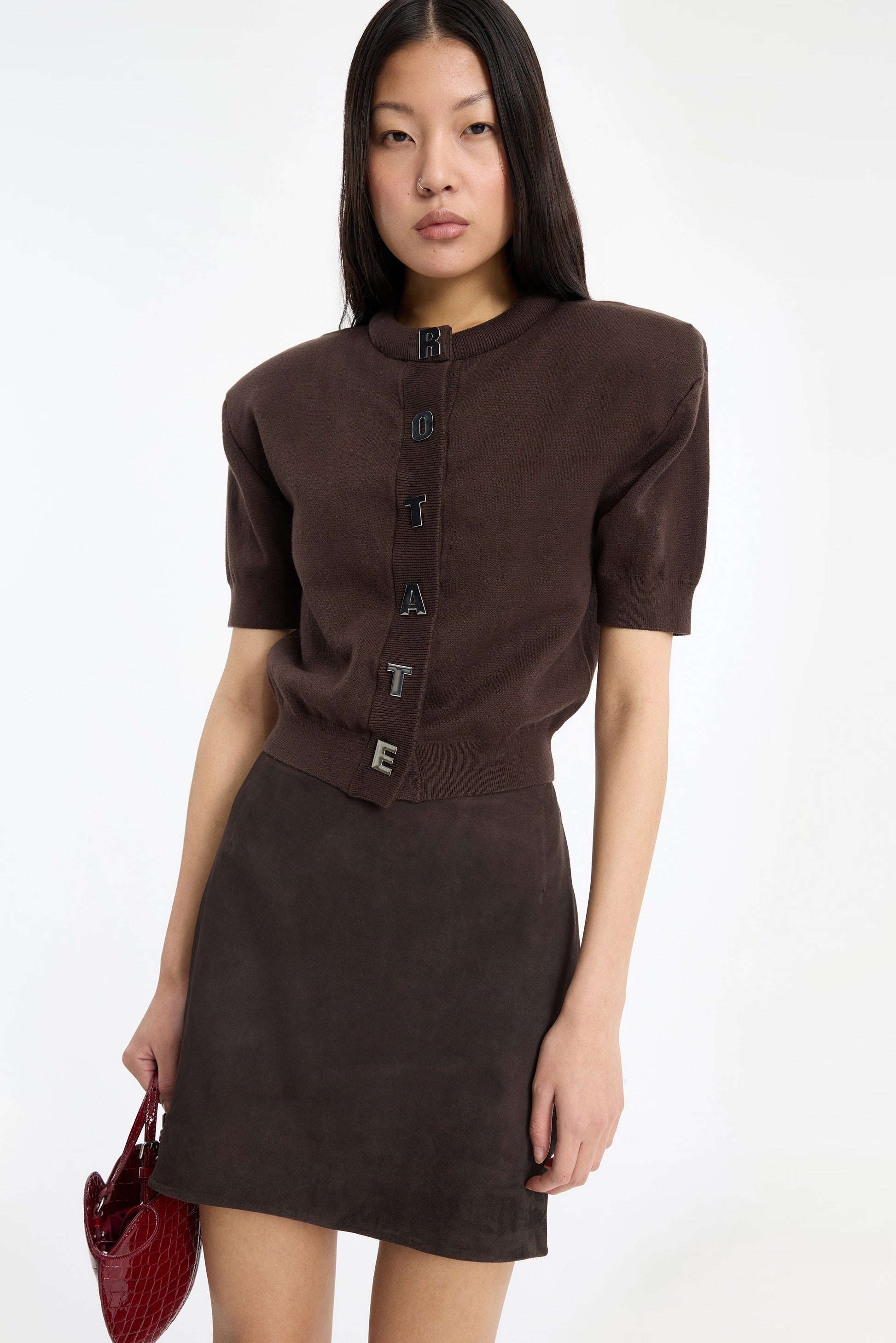 SUEDE MINI SKIRT
