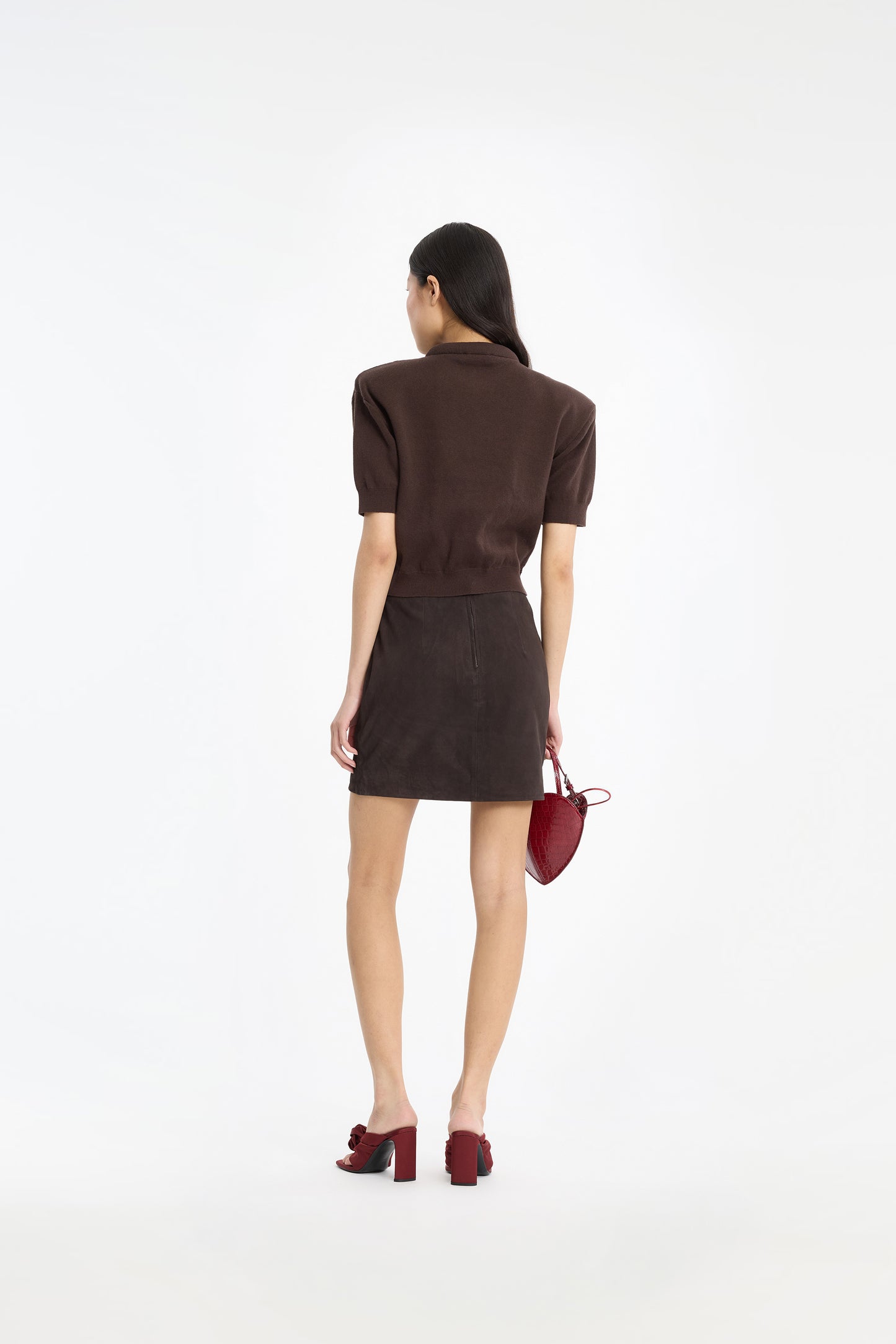 SUEDE MINI SKIRT