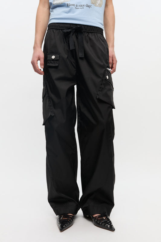 Duchesse Nylon Oversized Elasticated Pants