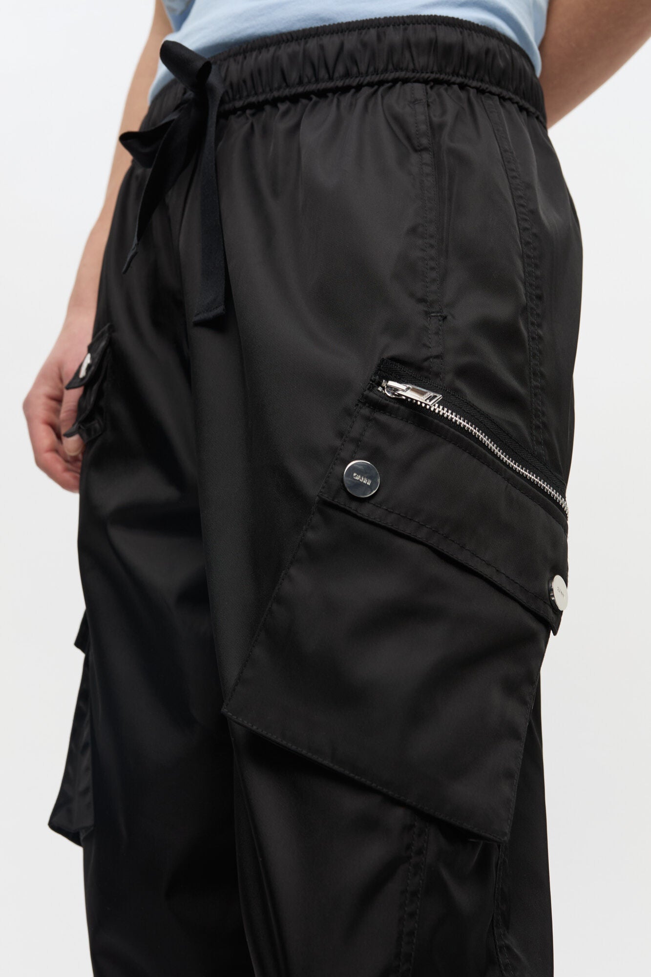 Duchesse Nylon Oversized Elasticated Pants