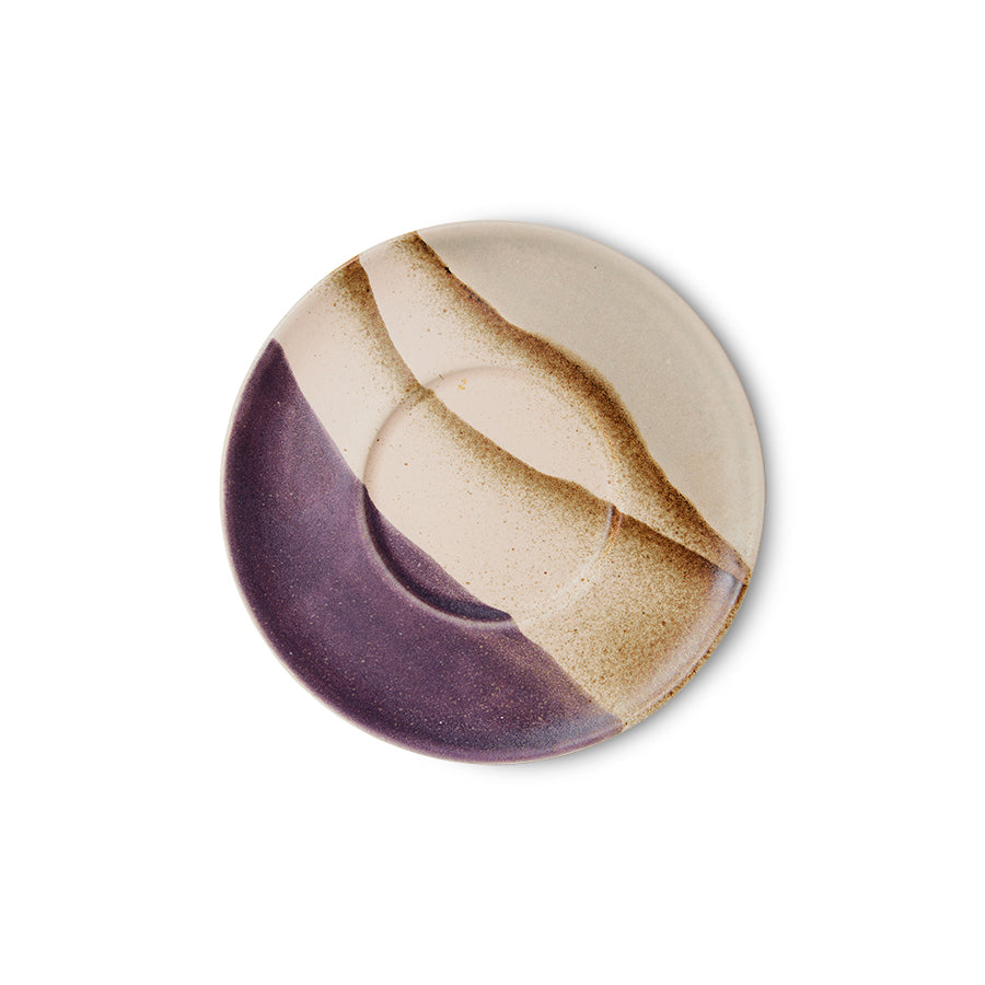 Saucers Untertassen 70s Ceramics Big Sur 4er Set