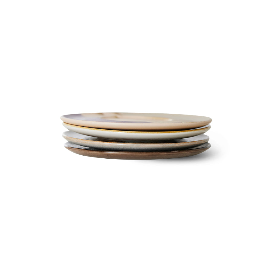 Saucers Untertassen 70s Ceramics Big Sur 4er Set