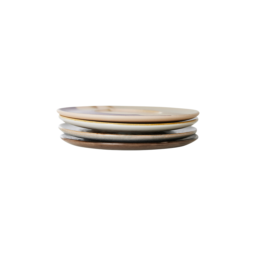 Saucers Untertassen 70s Ceramics Big Sur 4er Set