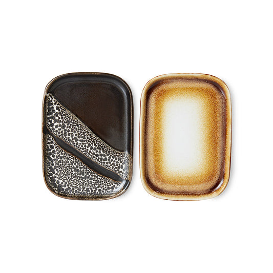 Small Trays 70s Ceramics Mojave 2er Set