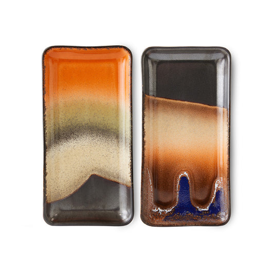 Small Trays 70s Ceramics Twenty For Hours 2er Set