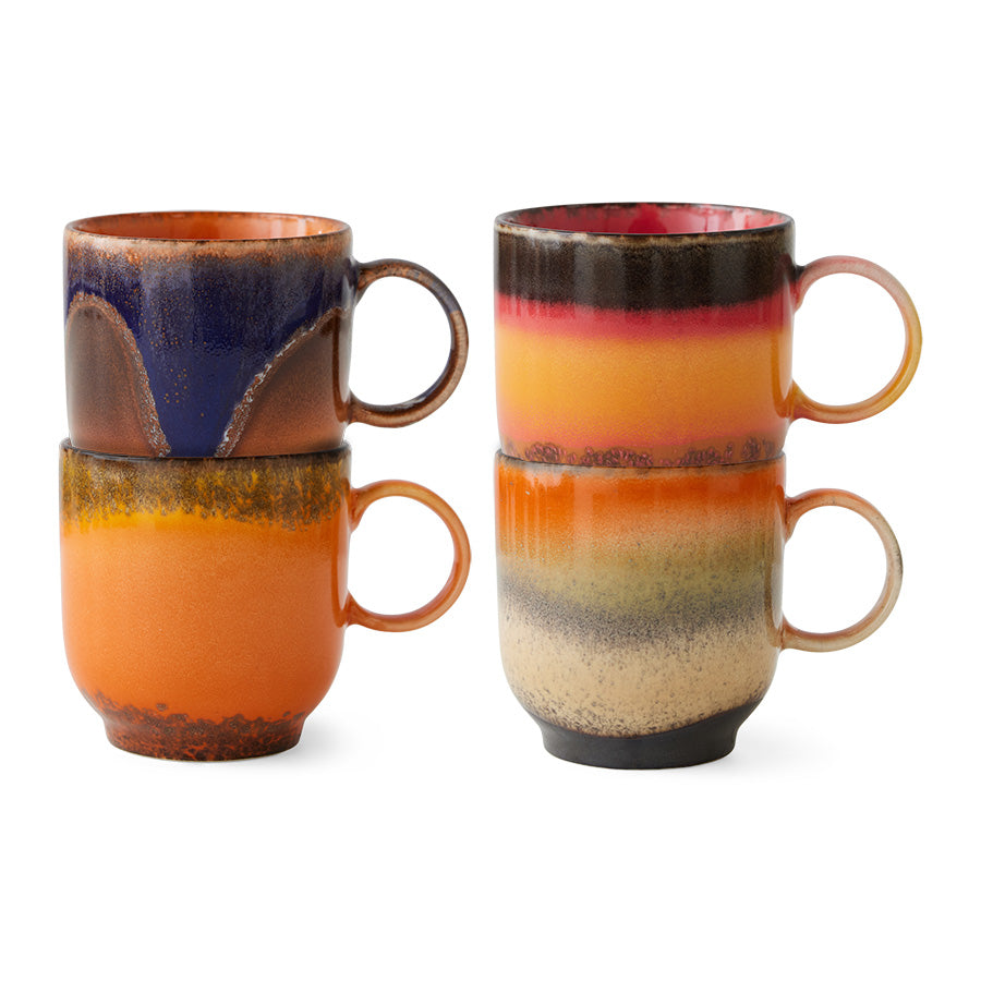 Cafe Mugs Brazil 4er Set