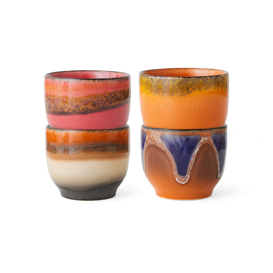 HKLiving Coffee Cups 4er Set Java