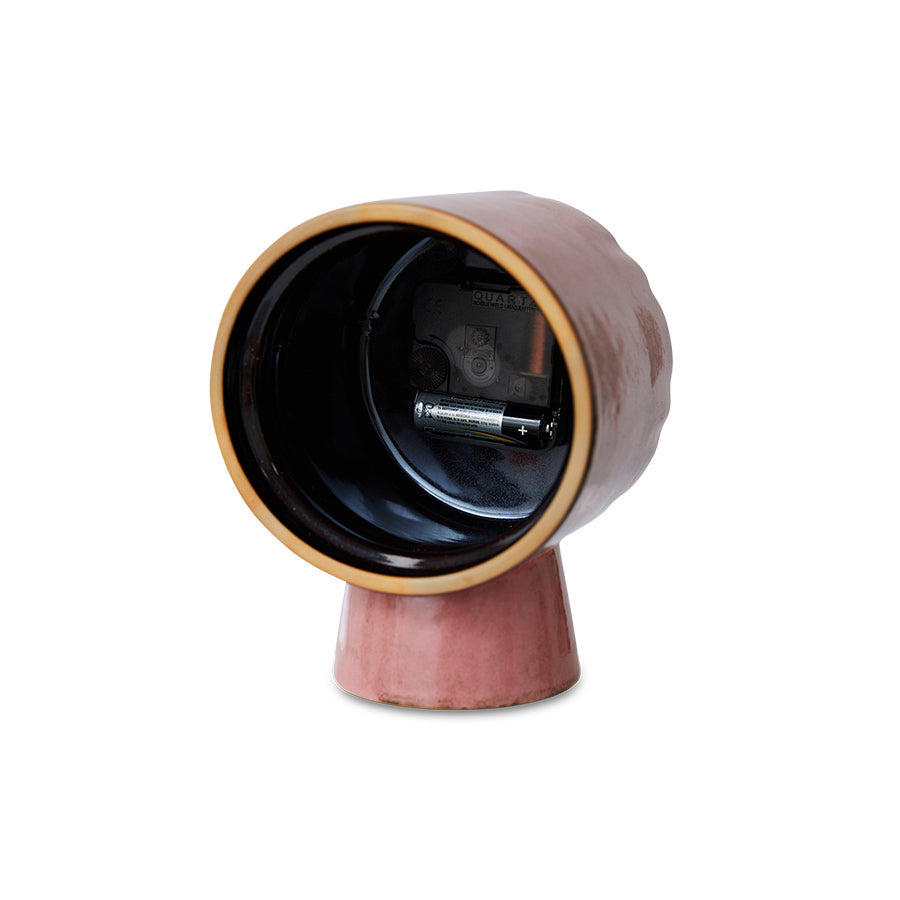 Retro Ceramic Clock Pink