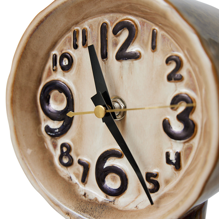 Retro Ceramic Clock Cream