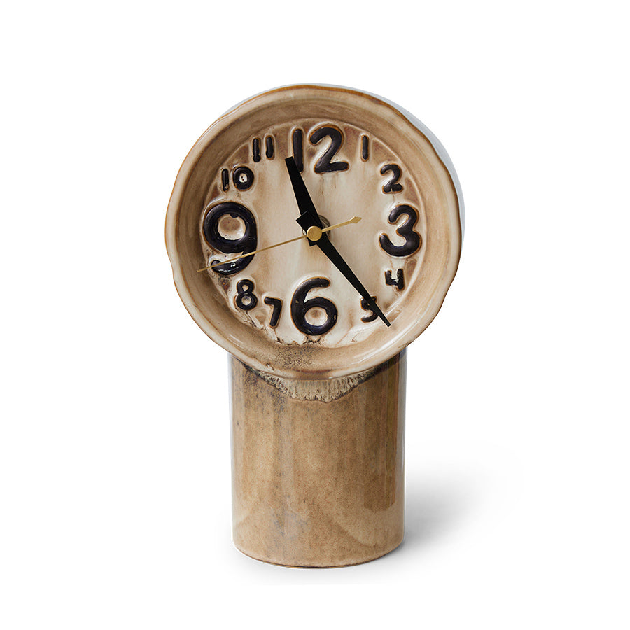 Retro Ceramic Clock Cream