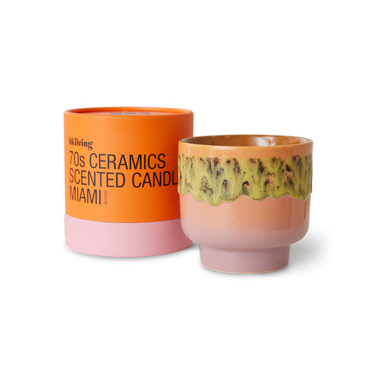 HKLiving Duftkerze 70s Ceramics Miami