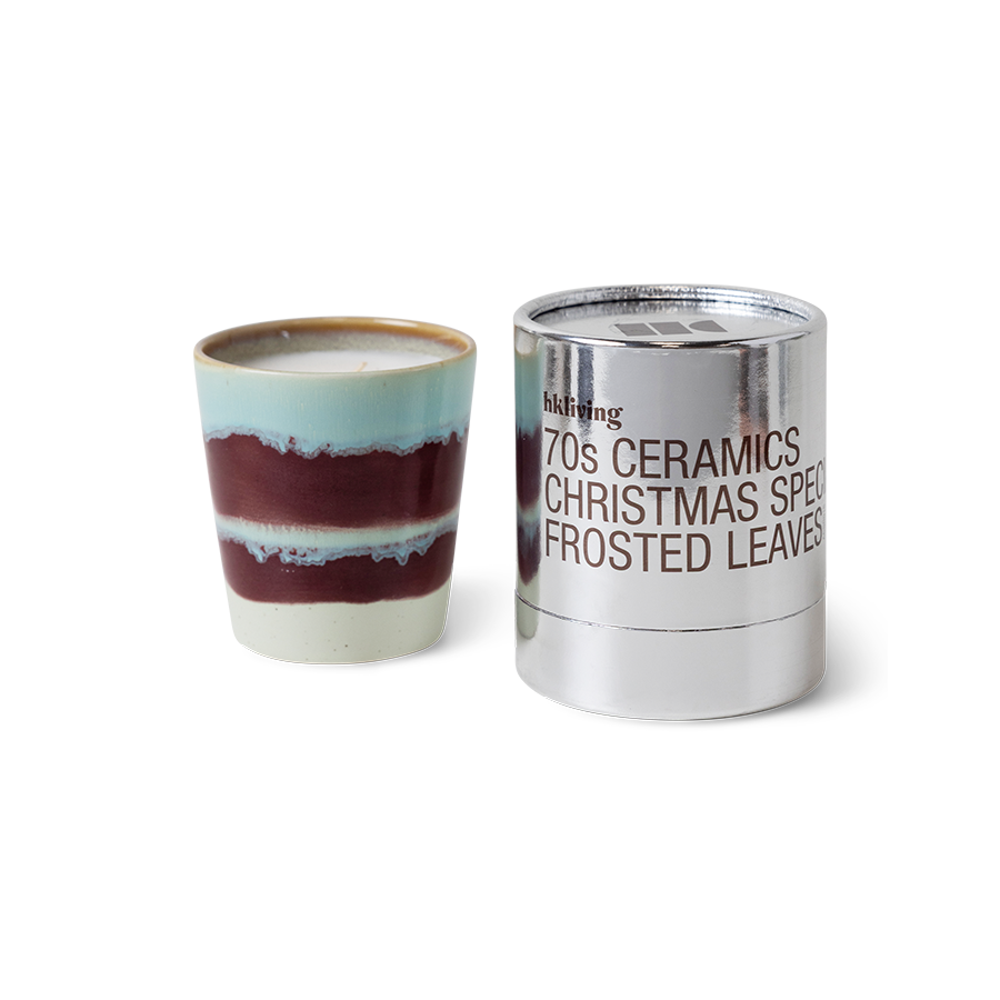 Duftkerze 70s Ceramics Christmas Special Frosted Leaves