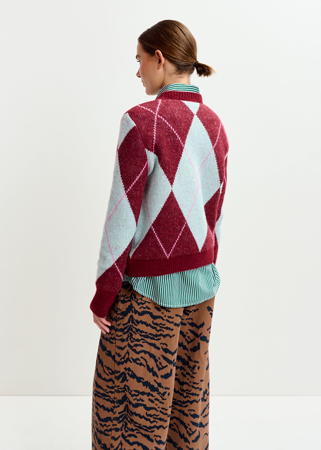 Iberlin jacquard knit pull