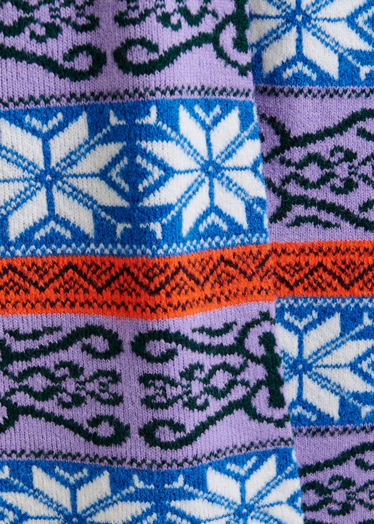 Icharpe jacquard knit scarf