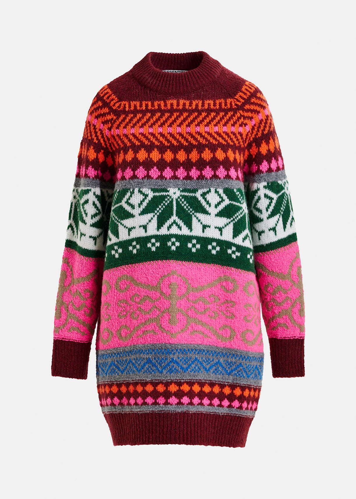 Icon jacquard knit dress