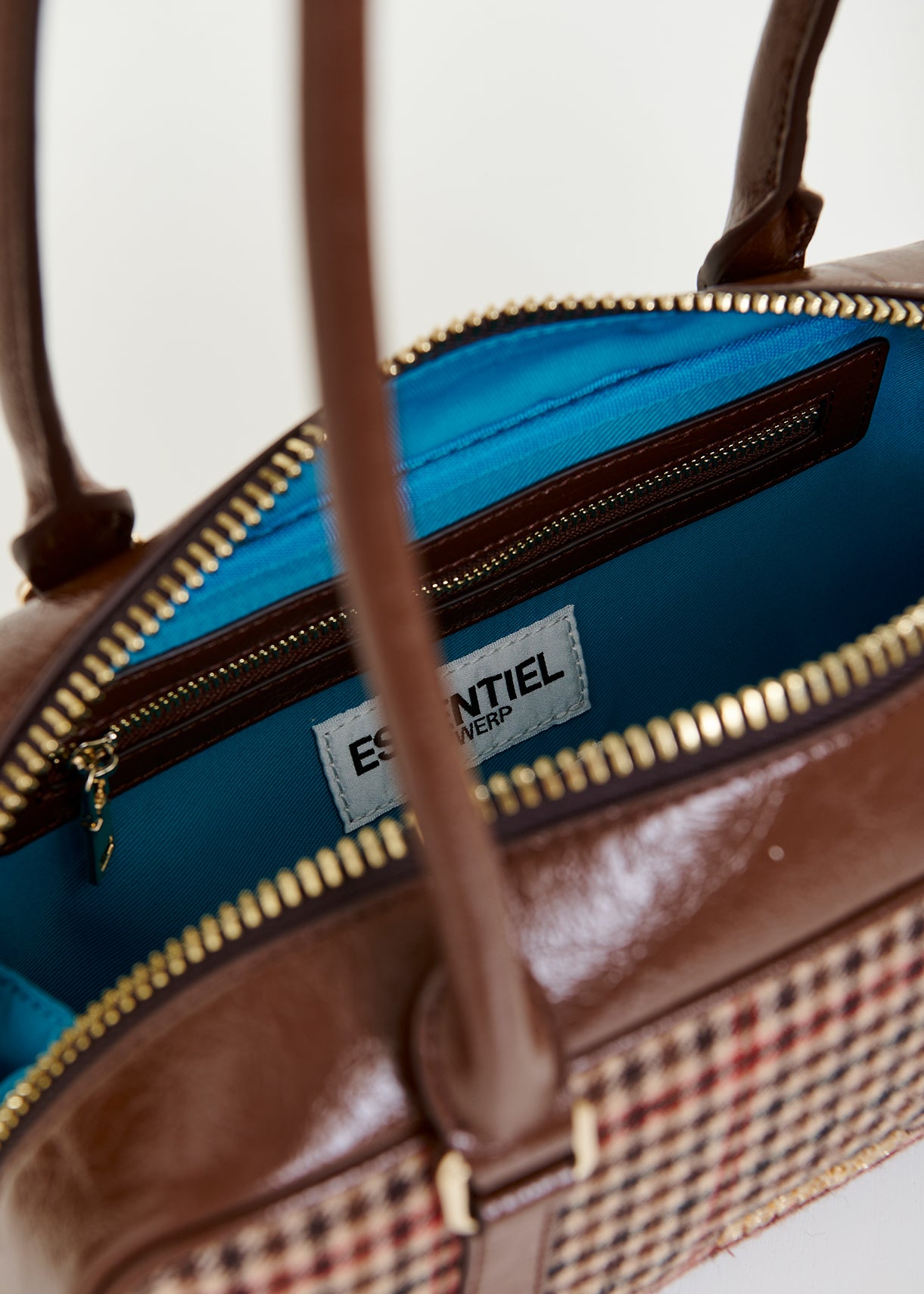 Igor checkwool fabric bag