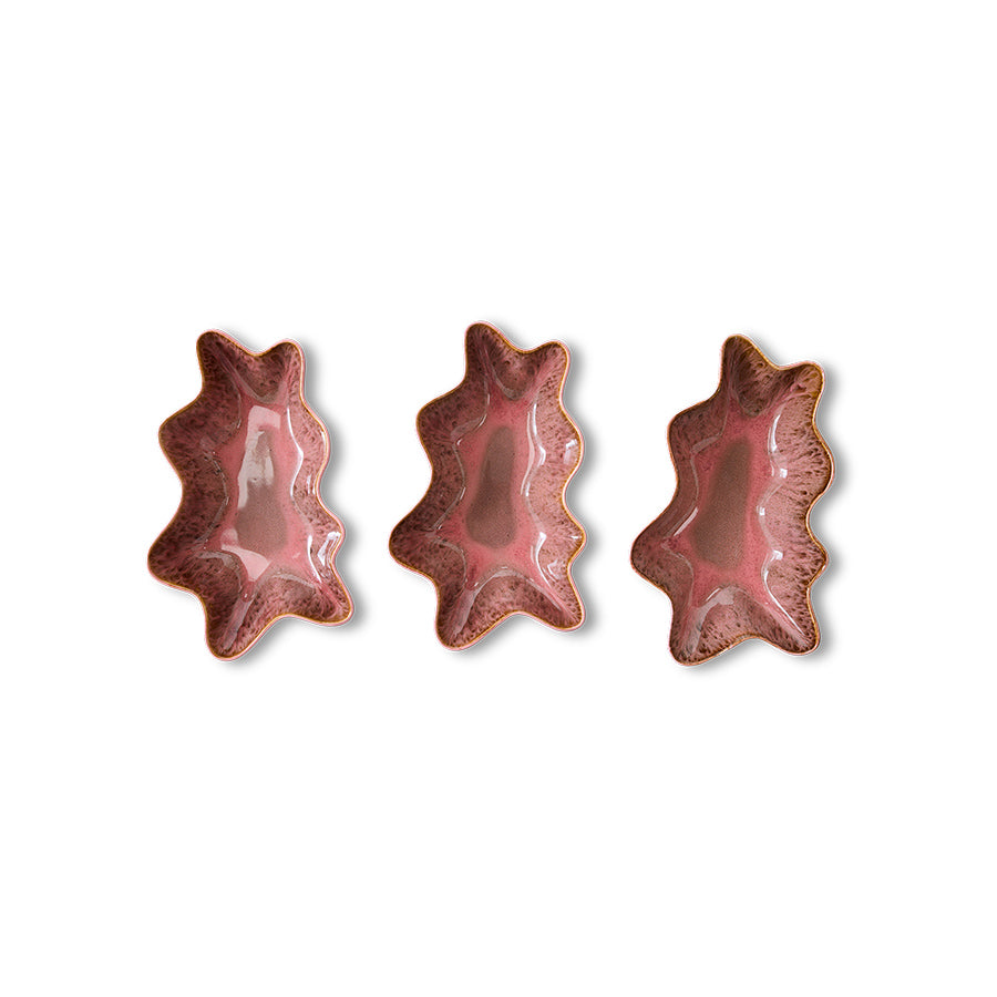 Serving Bowl 70s Ceramics Coral