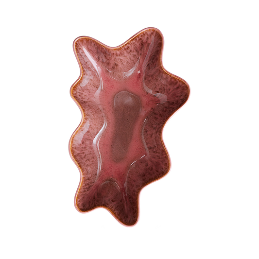 Serving Bowl 70s Ceramics Coral