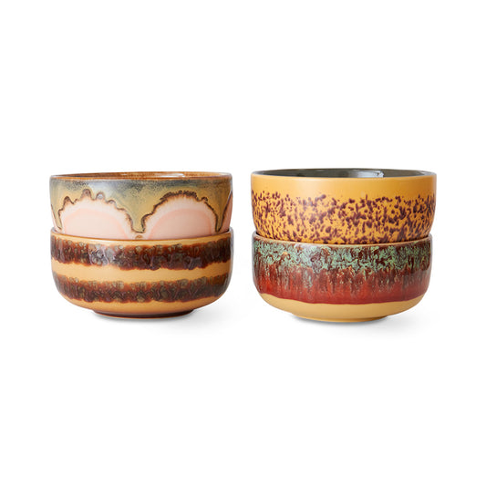Dessert Bowls 70s Ceramics Habour 4er Set