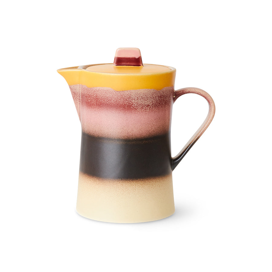 Tea Pot 70s Ceramics Sunset